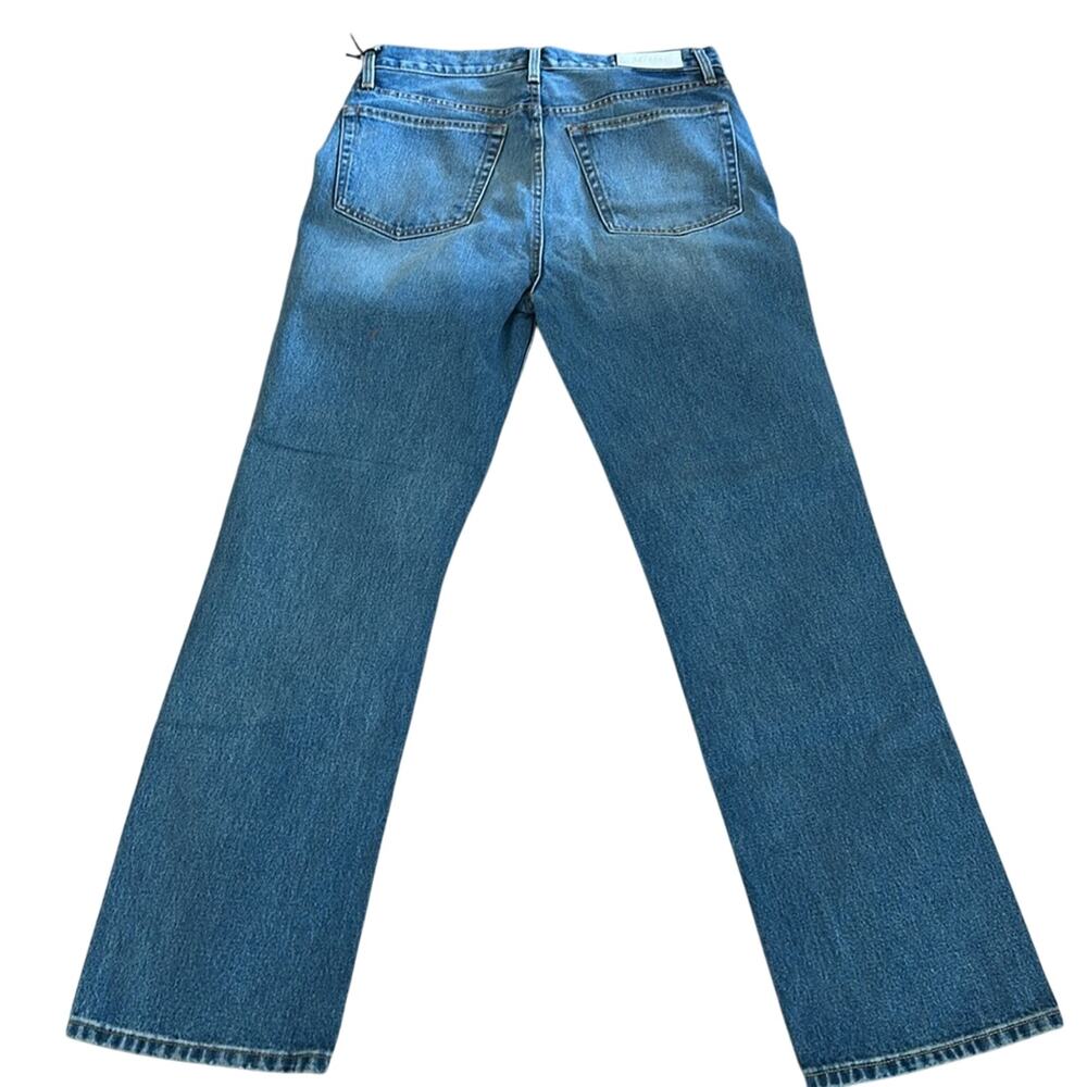 Re/Done 90s Jeans Womens Size 31 Blue Denim High-Rise Straight Leg Loose Zip Fly - Picture 8 of 9